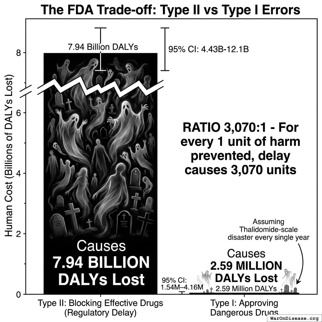 For every person saved by testing, 3,070 people die waiting for the test results. But at least we were careful.