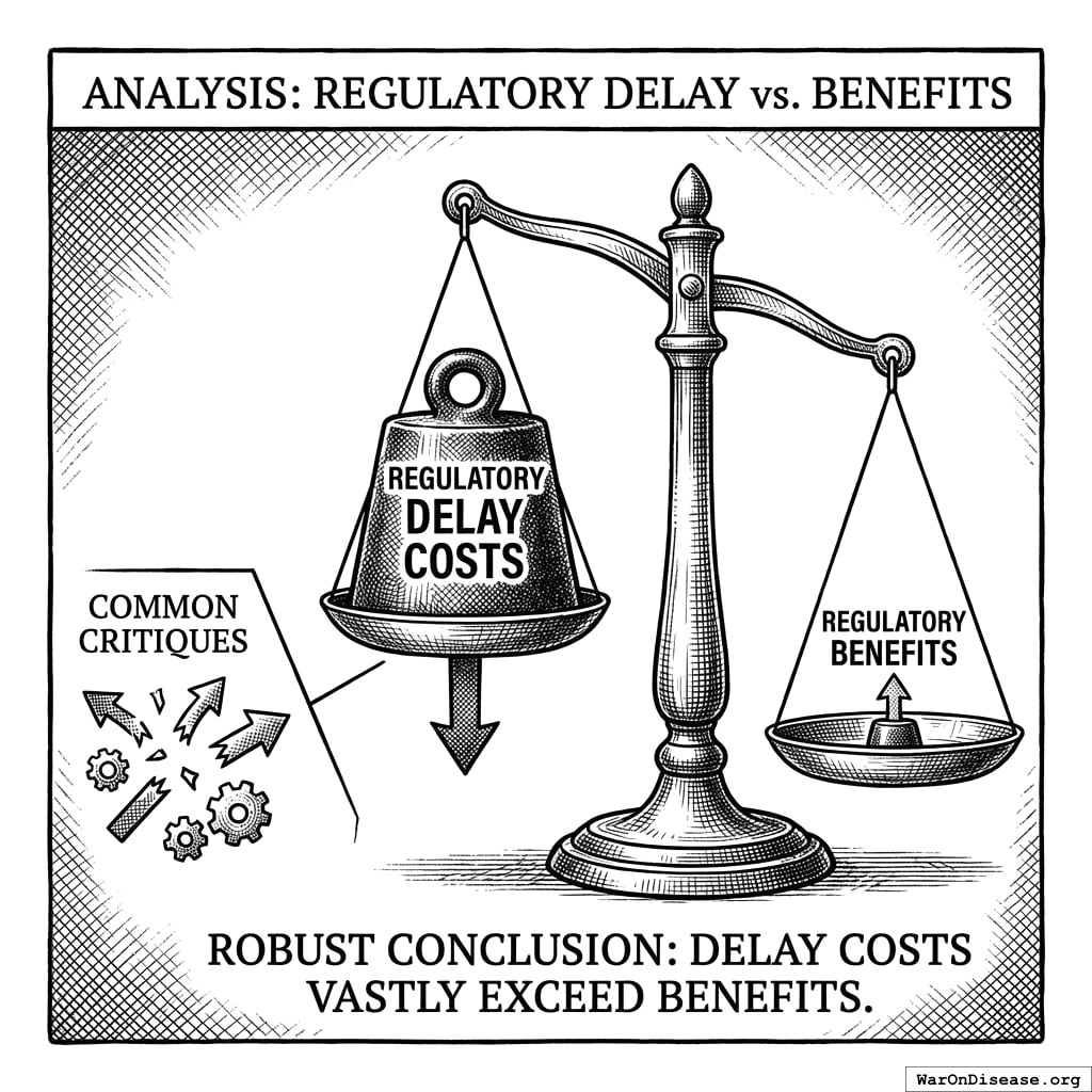 Cost of waiting: very high. Benefit of waiting: very low. Solution: wait longer.
