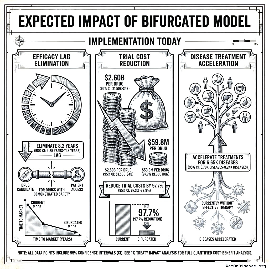 Skip the decade-long efficacy testing, cut costs by 90 percent, cure twice as many diseases. The only downside is you have to admit you were wrong for 60 years.