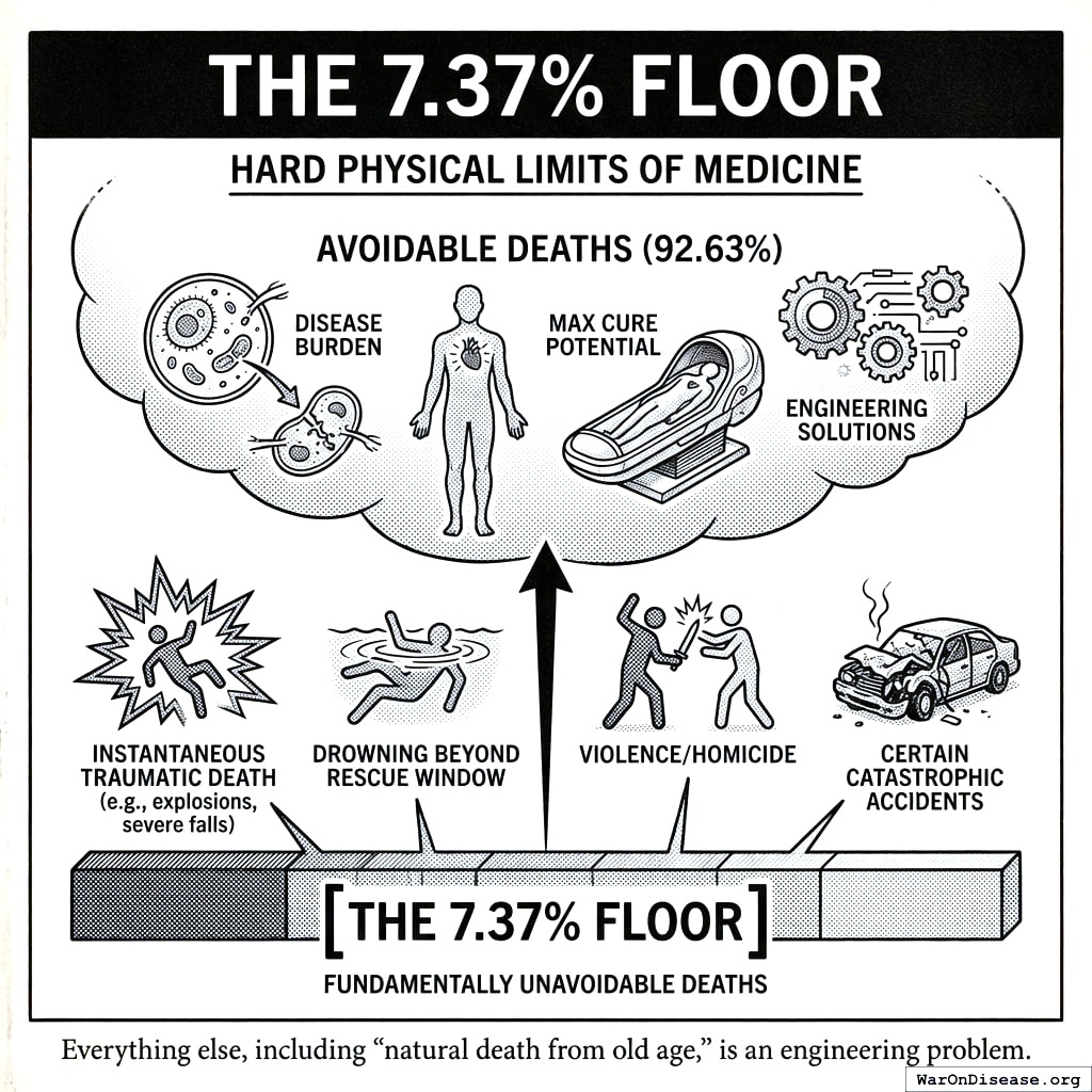 Only 7 percent of deaths are actually unavoidable. The other 93 percent are homework you haven’t done yet.